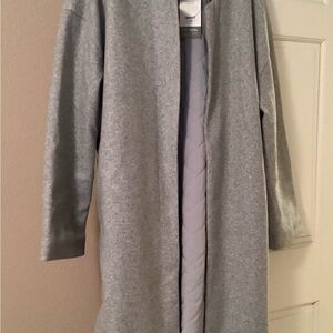 Gray Open Front Trench